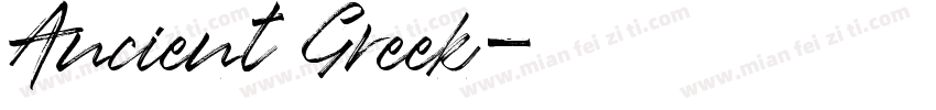 Ancient Greek字体转换